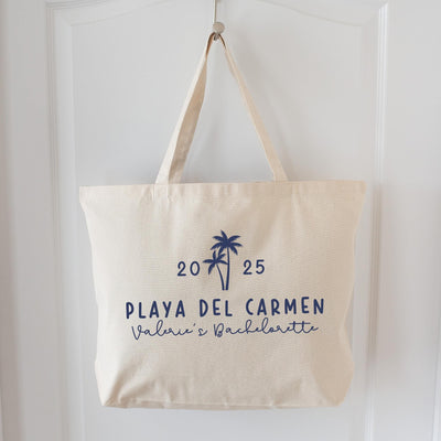 Custom Bachelorette Party Canvas Tote Bag