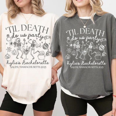 Bride Or Die Shirts, 'Til Death Do Us Party Bachelorette Party Shirts