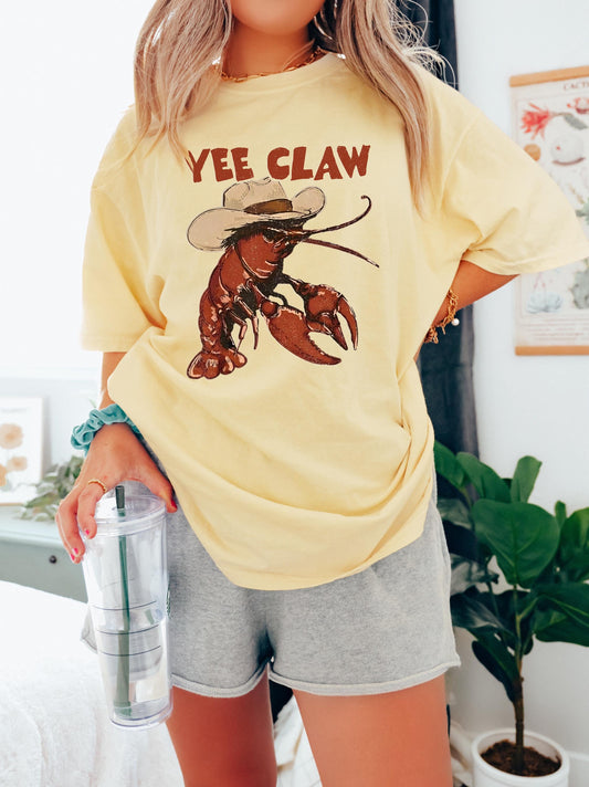 Lobster Cowboy Shirt – Coastal Western Comfort Colors Tee
