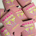 Personalized Bachelorette Can Coolers,  Margs and Matrimony, Final Fiesta