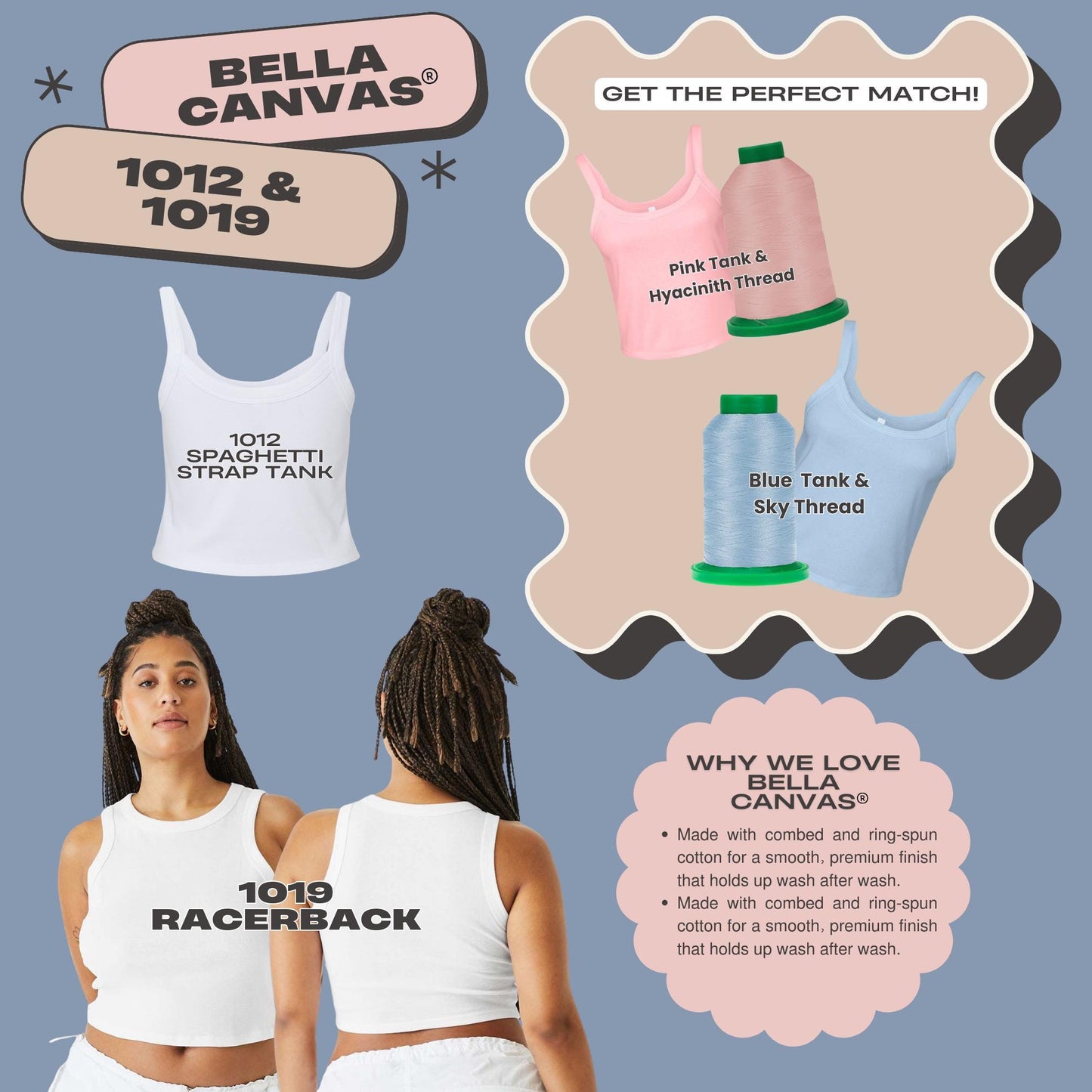 Embroidered Bride Crop Tank – Custom Bridal Shower Gift – view 2