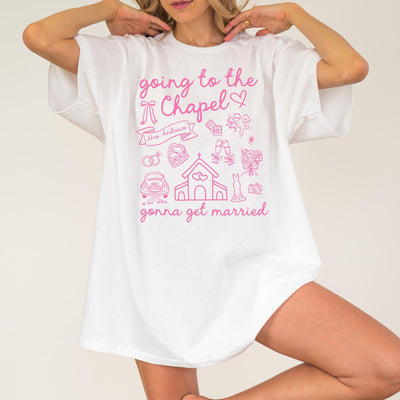 Custom "Going to the Chapel" Wedding Doodle Shirt