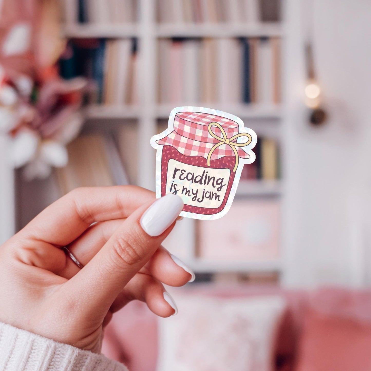 Reading Is My Jam Sticker – Funny Bookworm Decal Gift