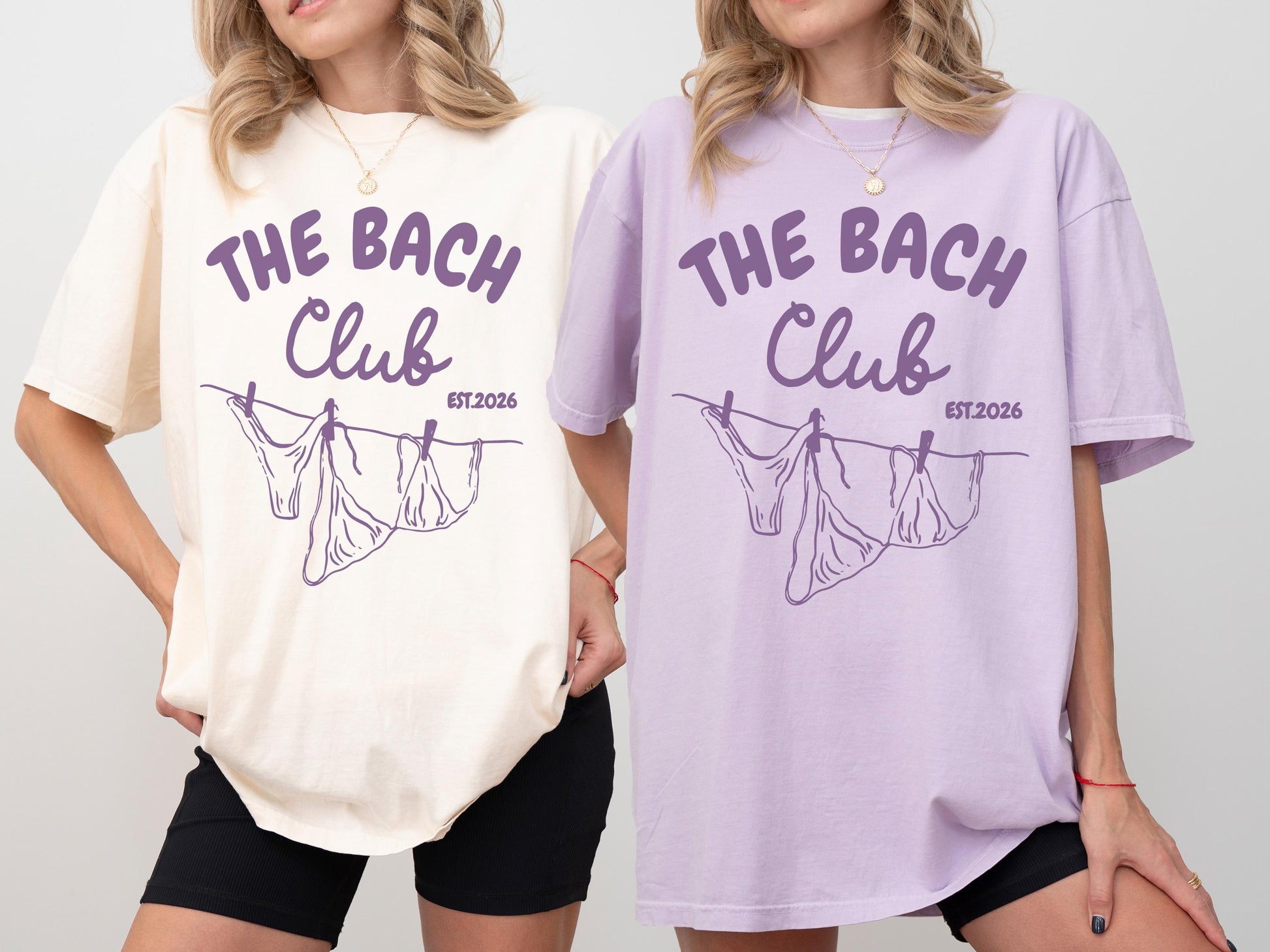 Bach Club Bikini Doodle Tee – Custom Bachelorette Shirt – view 3