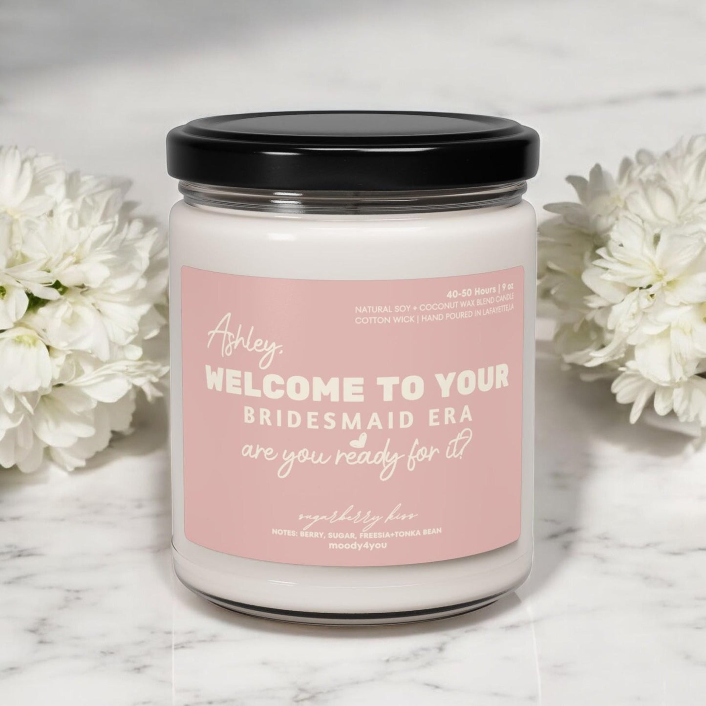Bridesmaid Proposal Candle – Custom USA Made Soy – view 3