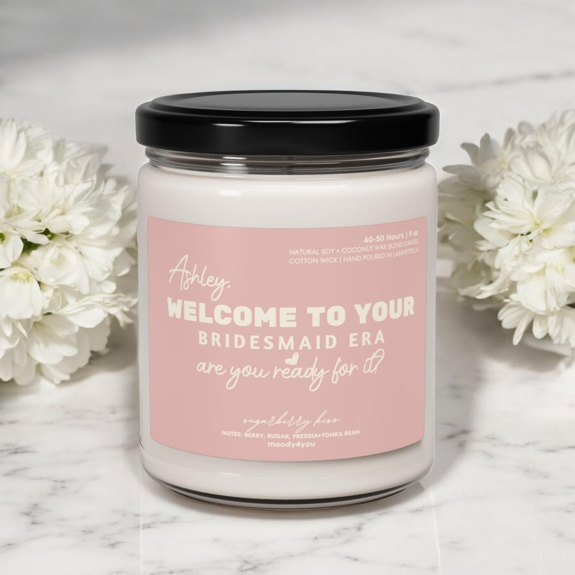 Bridesmaid Proposal Candle – Custom USA Made Soy – view 3