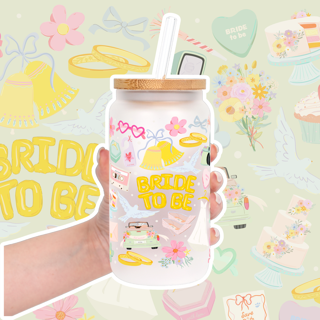 Bride To Be Tumbler With Lid & Straw