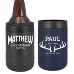 Metal Engraved Groomsman Can Cooler