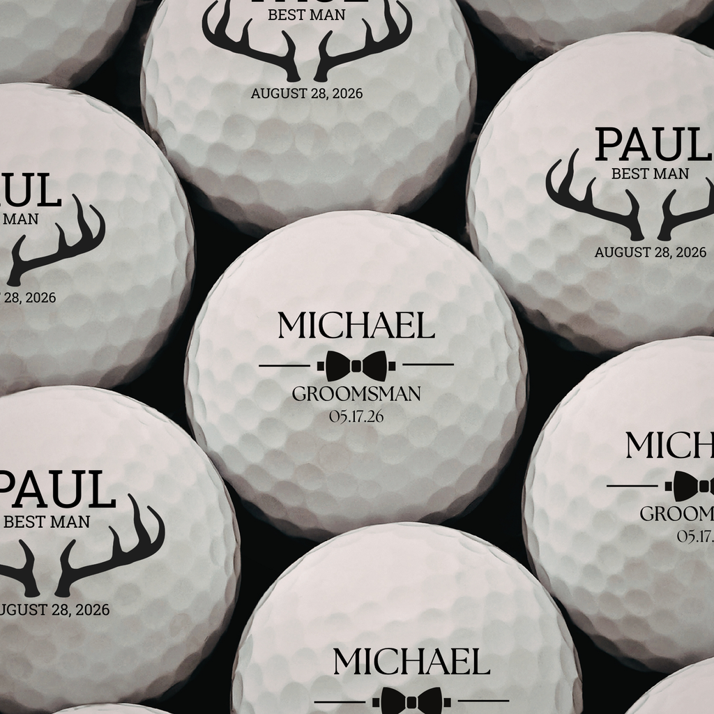 Custom Groomsmen Golf Balls