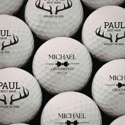 Custom Groomsmen Golf Balls