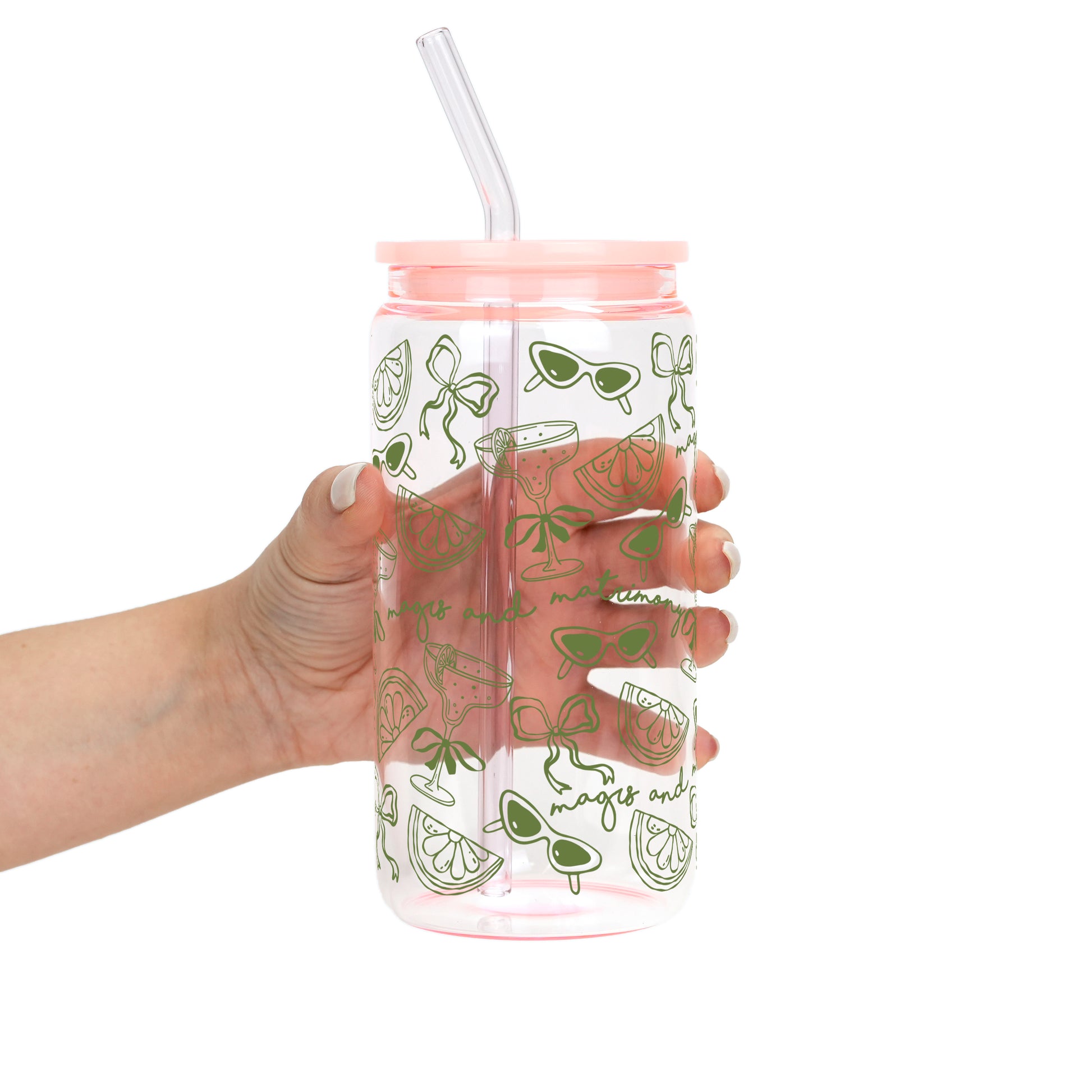 Margs & Matrimony Cup – Bridesmaid Tumbler, Lid & Straw – view 4