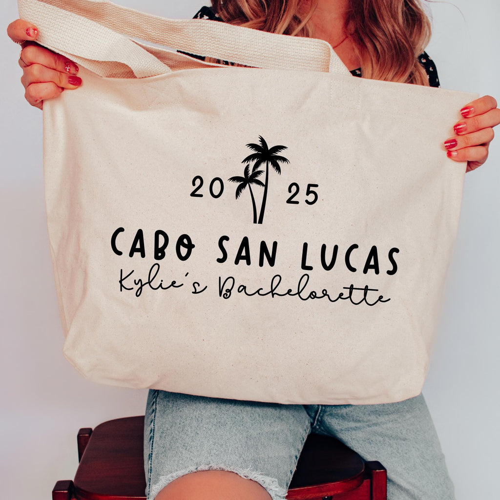 Custom Bachelorette Party Canvas Tote Bag