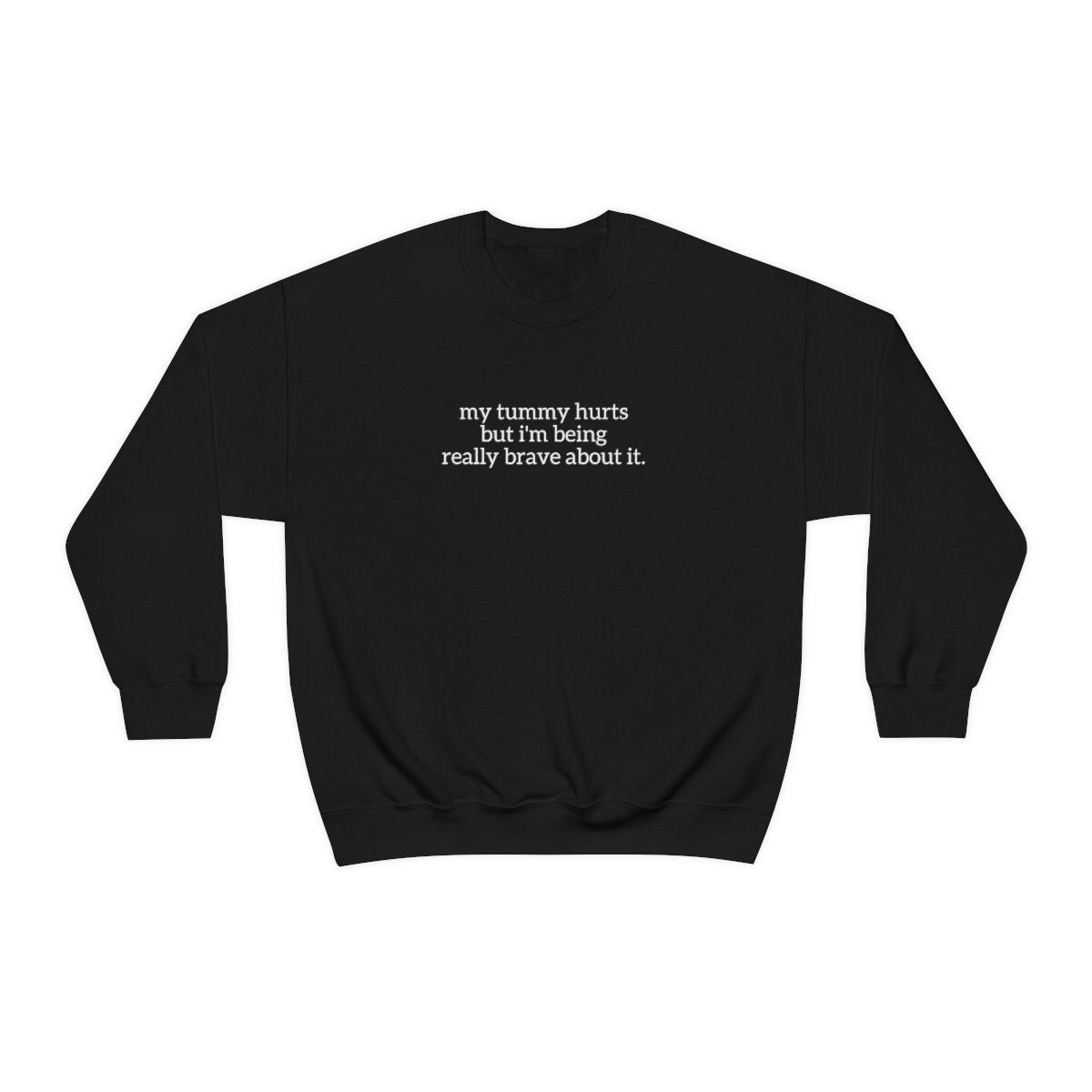 My Tummy Hurts Sweatshirt – Funny Crewneck Gag Gift – view 3