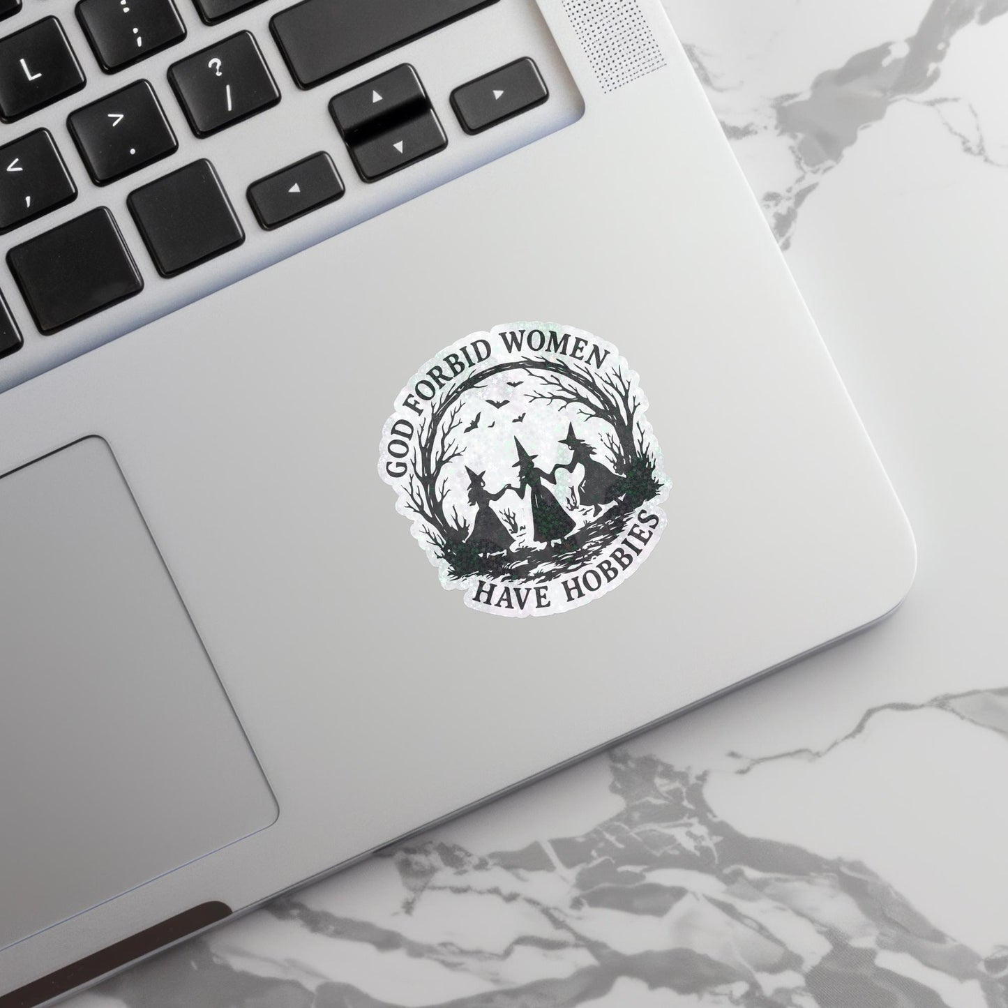 Women Have Hobbies Sticker – Funny Feminist Decal – view 2