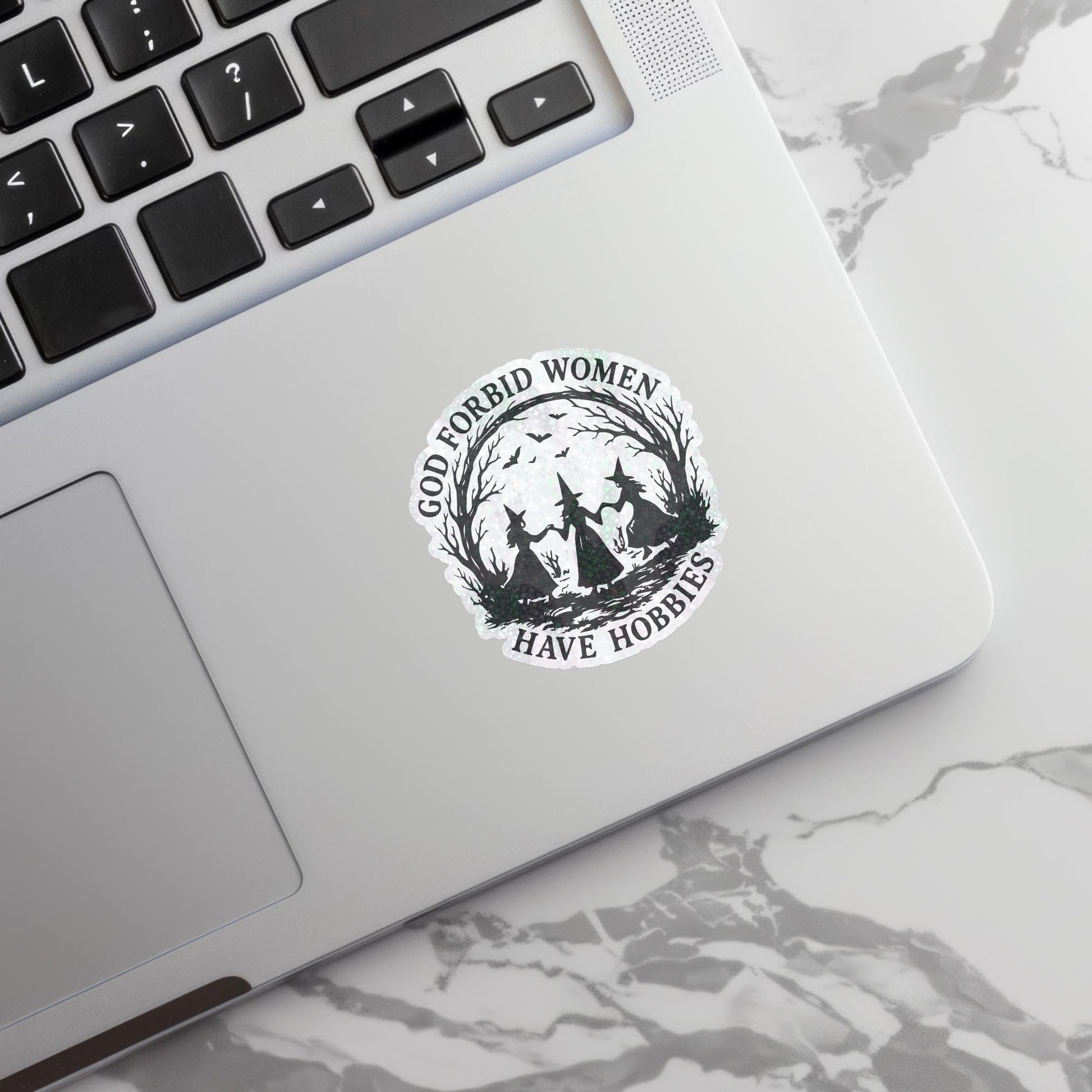 Women Have Hobbies Sticker – Funny Feminist Decal – view 2