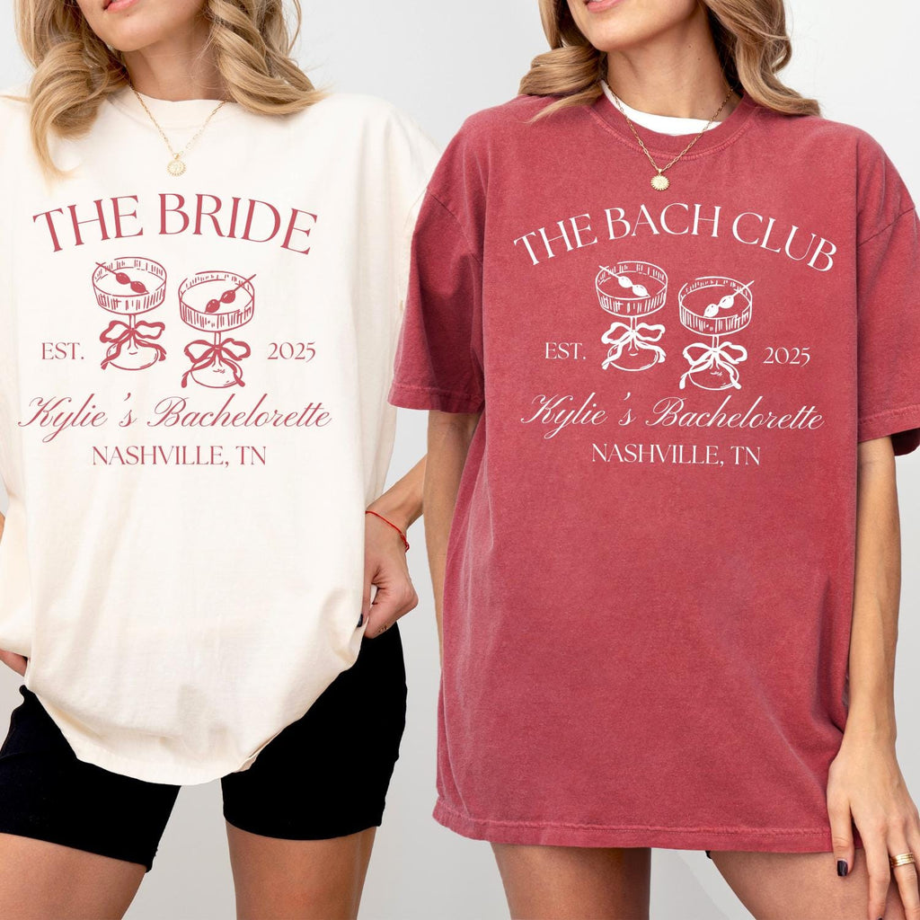 Personalized The Bach Club Bachelorette Party Shirts