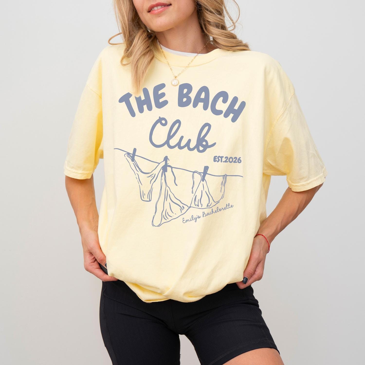 Bach Club Bikini Doodle Tee – Custom Bachelorette Shirt