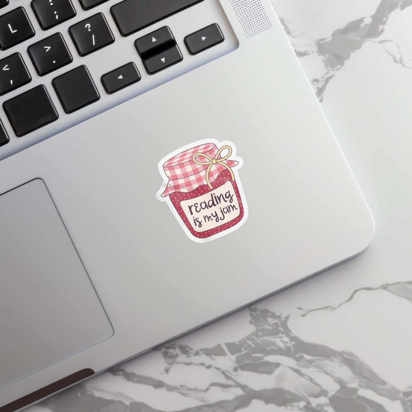 Reading Is My Jam Sticker – Funny Bookworm Decal Gift – view 2