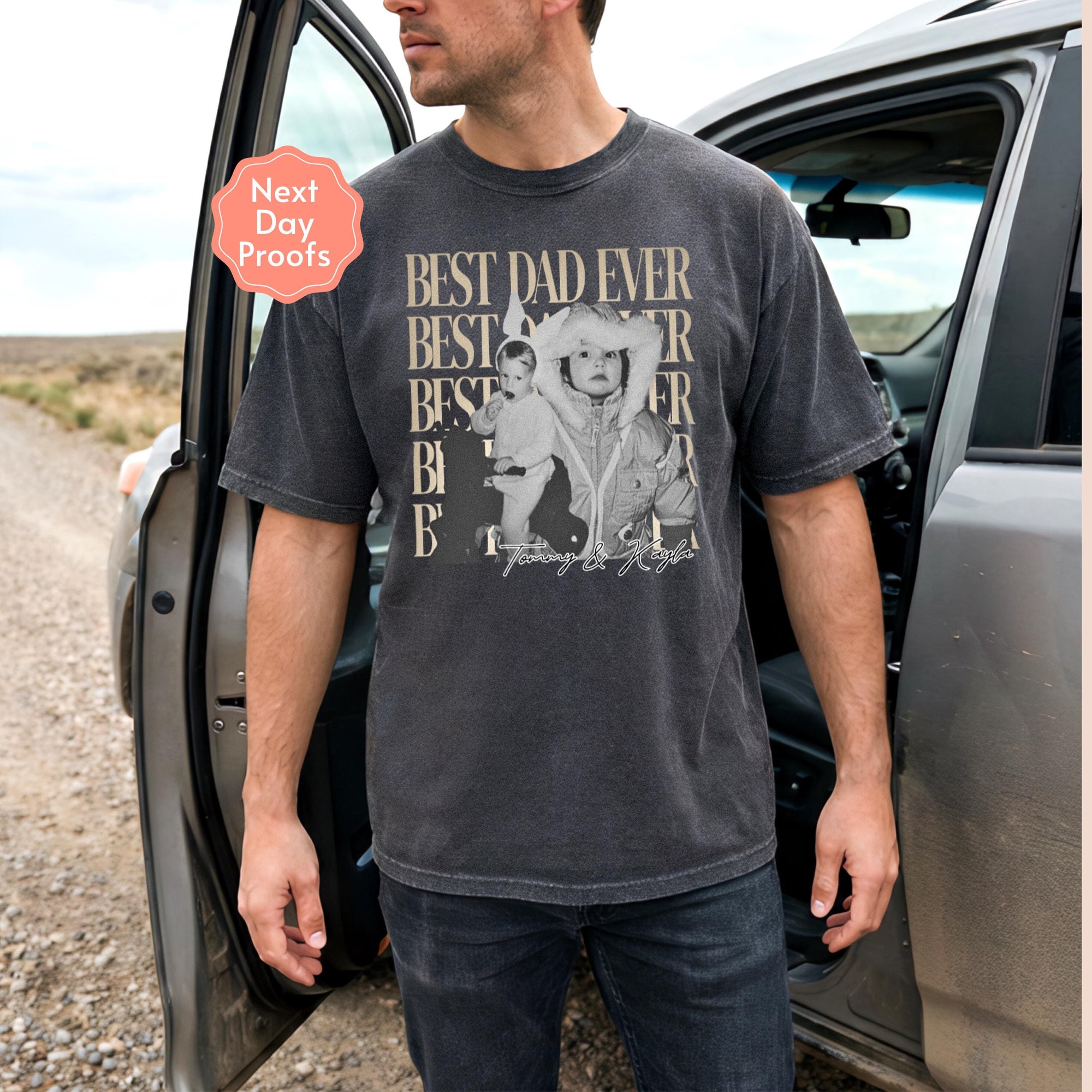 Custom Dad Photo Shirt