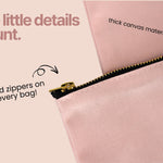 Lets Go Girls Bachelorette Cosmetic Bag, Western Bridal Party Canvas Makeup Bag